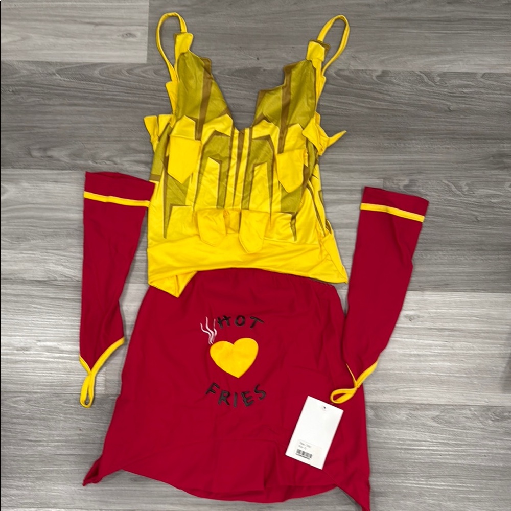 NWT Yandy Sexy Fries 3 PC Costume Set - Picture 3 of 10